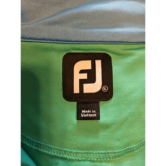 Mens FootJoy Golf 1/4 ZIP Vest, Size: XL, Green Mock Neck - Picture 3 of 7